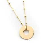 BETINA - customizable gold donut necklace 20mm
